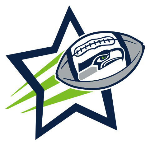 Seattle Seahawks Football Goal Star logo vinyl decal